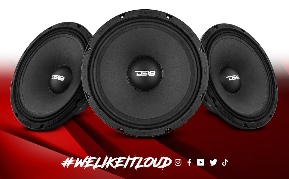 PRO-FU 12" Mid-Range Loudspeaker 600 Watts Rms 8-Ohm - DS18