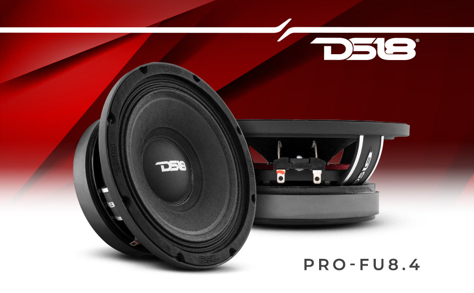 PRO-FU 8" Mid-Range Loudspeaker 350 Watts Rms 4-Ohm - DS18