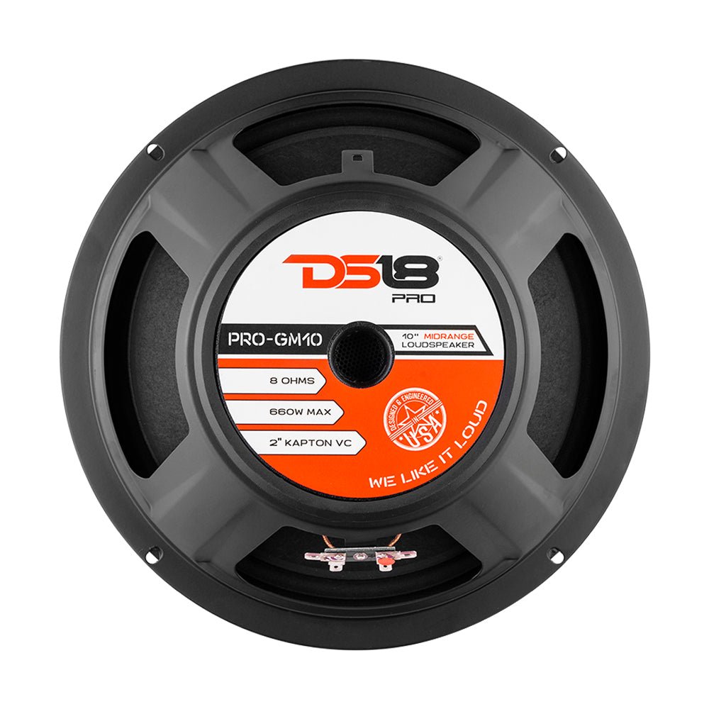 DS18 PRO-GM10 10" Mid-Range Loudspeaker 660 Watts 8-Ohm - DS18