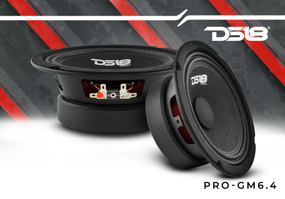 DS18 PRO-GM6.4 6.5" Mid-Range Loudspeaker 480 Watts 4-Ohm - DS18