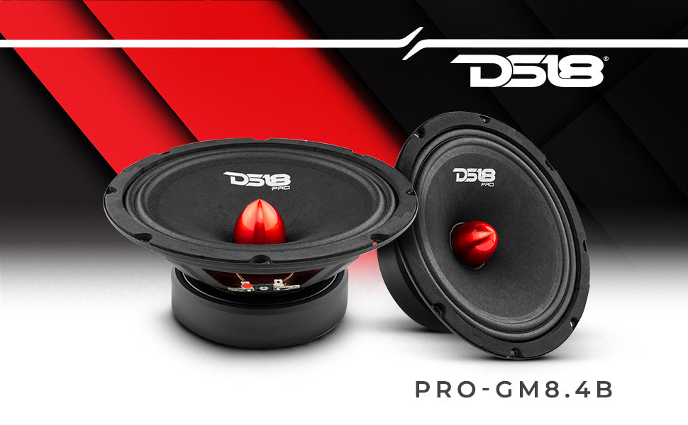 DS18 PRO-GM8.4B 8" Mid-Range Loudspeaker with Bullet 580 Watts 4-Ohm - DS18