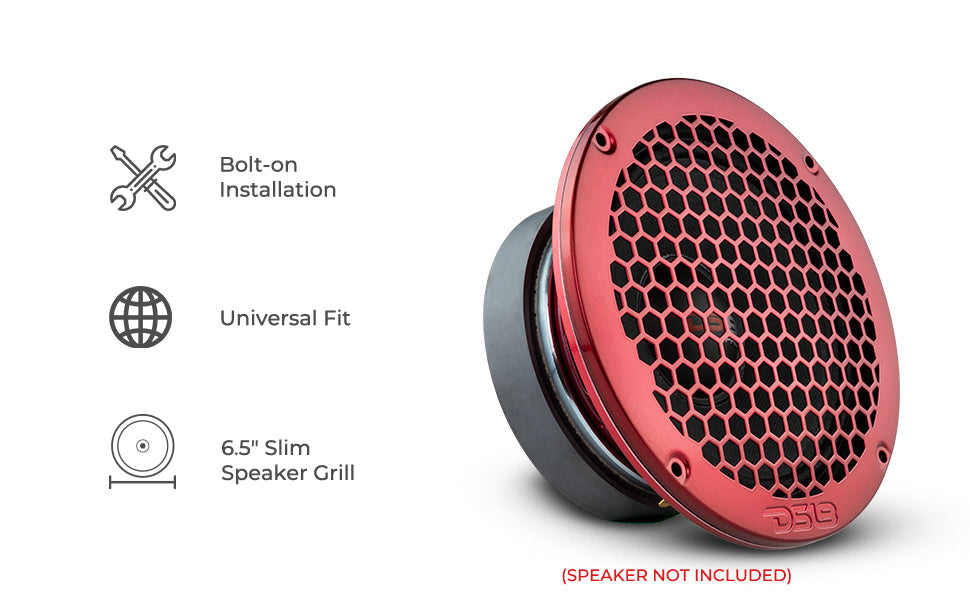 6.5" Universal Shallow Metal Mesh Speaker Grill - DS18
