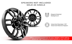 8" Speaker Grill with Built-in 1.75" Voice Coil Neodymium Bullet Tweeter 250 Watts - DS18