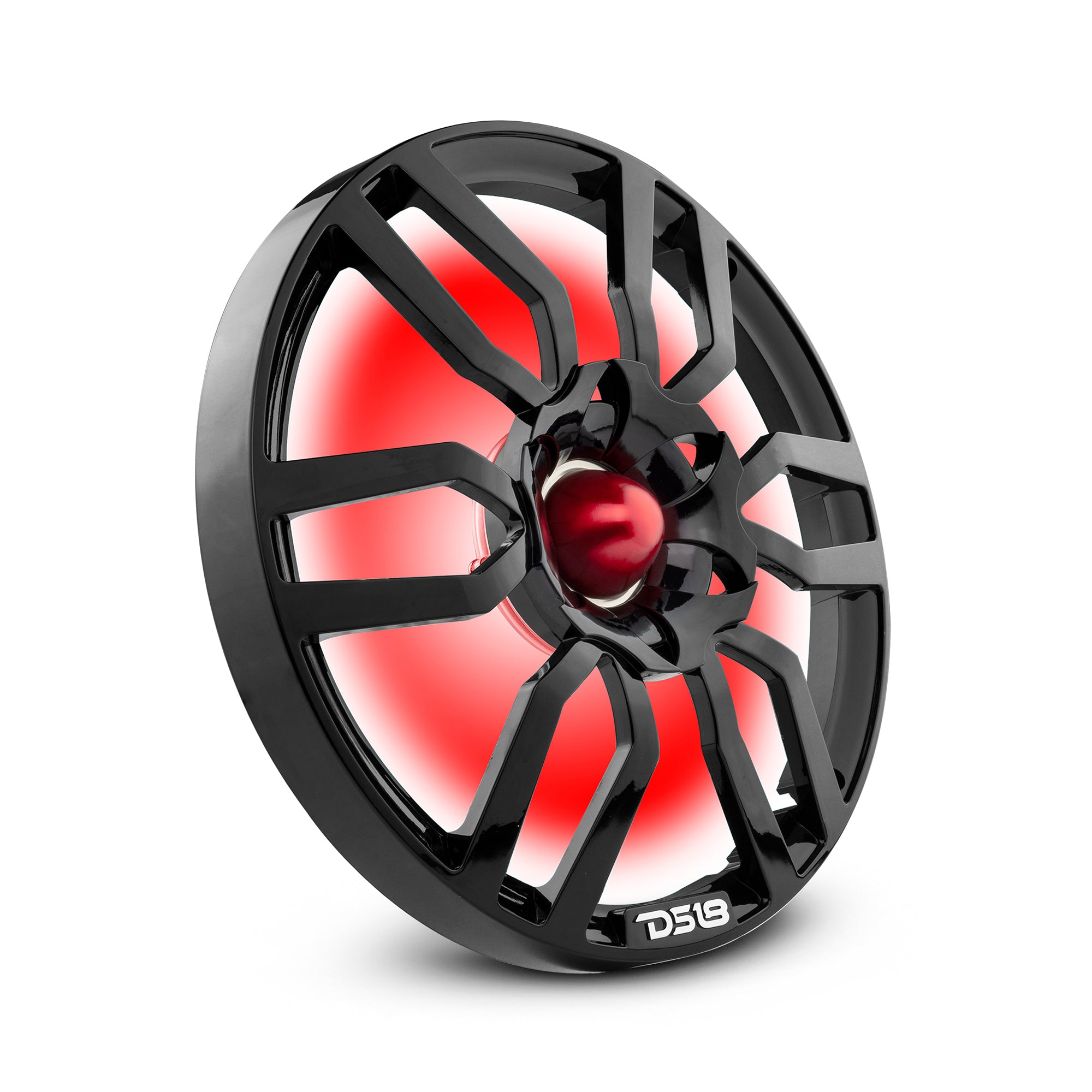 DS18 PRO-GTW10BK 10" Grill with Built-in 1.75" VC Neodymium Bullet Tweeter and RGB Lights 500 Watts Black - DS18