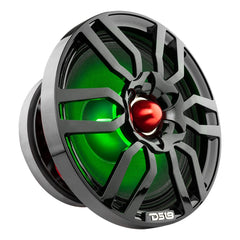 DS18 PRO-GTW10BK 10" Grill with Built-in 1.75" VC Neodymium Bullet Tweeter and RGB Lights 500 Watts Black - DS18