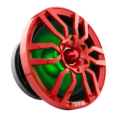 DS18 PRO-GTW10RD 10" Grill with Built-in 1.75" VC Neodymium Bullet Tweeter and RGB Lights 500 Watts Red - DS18