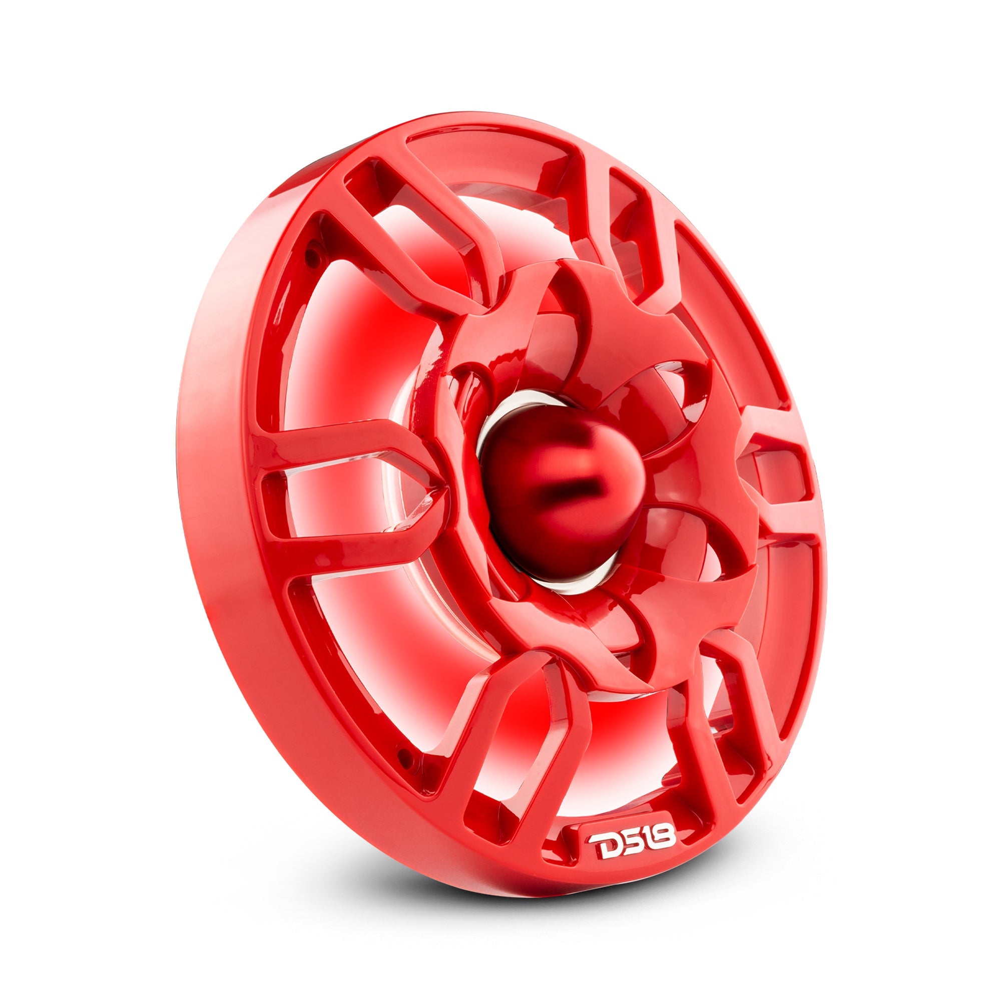 DS18 PRO-GTW6RD 6.5" Grill with Built-in 1.75" VC Neodymium Bullet Tweeter and RGB Lights 500 Watts Red(EACH) - DS18