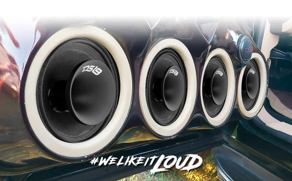 PRO 6.5" Shallow Coaxial Hybrid Mid-Range Loudspeaker with Built-in Driver | 150W RMS 8-Ohm - DS18