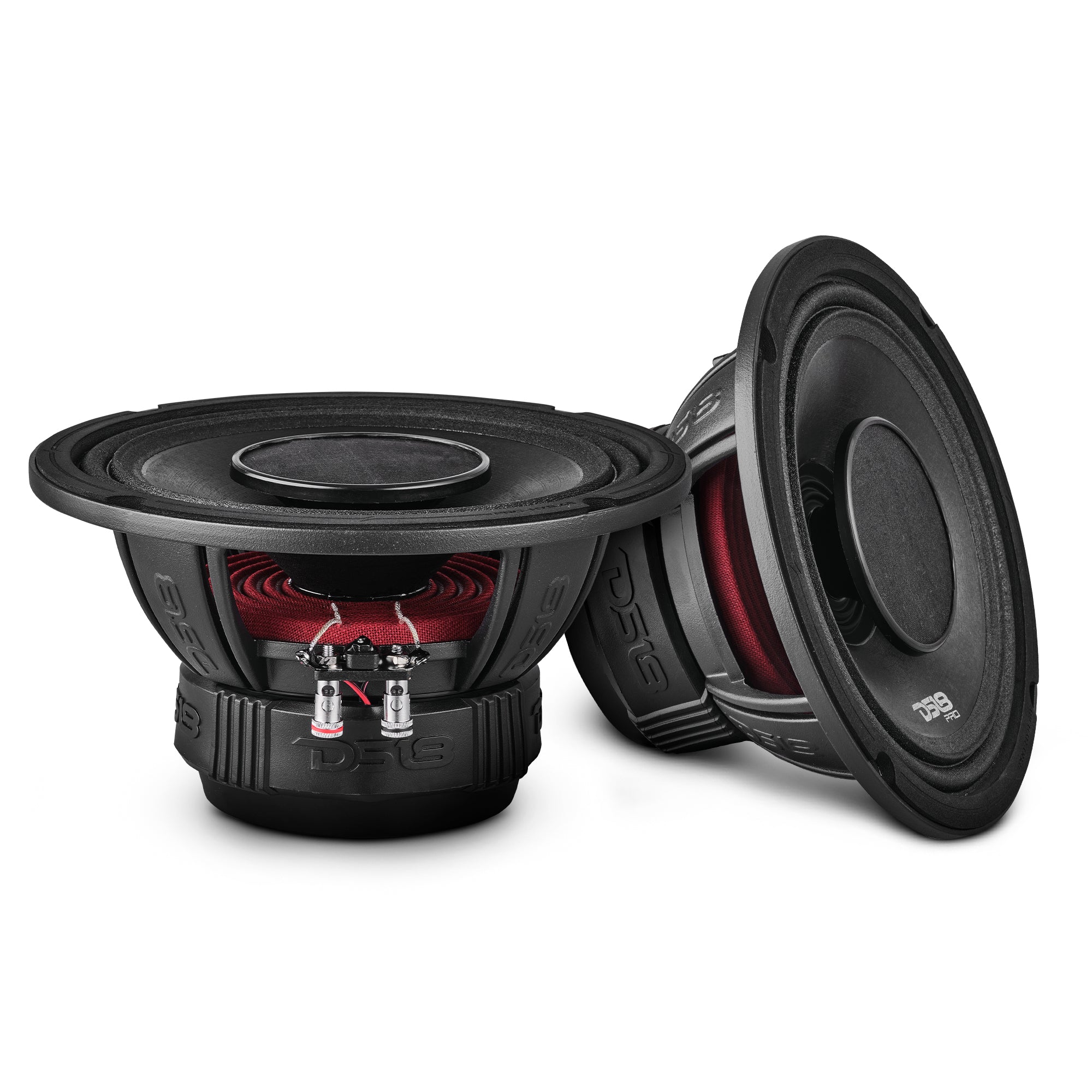 PRO 8" Coaxial Hybrid Mid-Range Water resistant Cone Loudspeaker with Built-in Driver 250 Watts Rms 4-Ohm - DS18