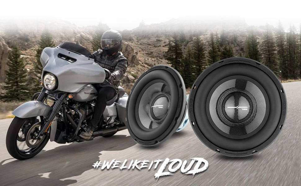 PRO 8" Neodymium Water resistant Carbon Fiber Cone Mid-Bass Woofer 250 Watts Rms 4-Ohm - DS18