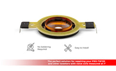 DS18 PRO-TW120.8VC PRO Replacement Diaphragm For PRO-TW120 And Universal 1" VCL 8OHM - DS18