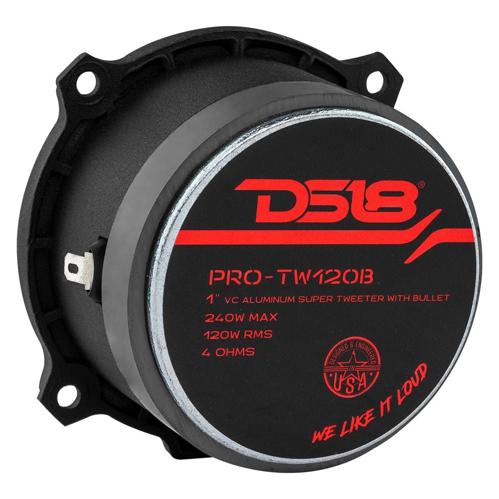 3” PRO Aluminum Super Bullet Tweeter – 240 Watts with Built in Crossover - DS18
