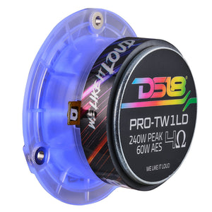 3.8” Super Bullet Tweeter with 1” Aluminum Voice Coil & Digital LED Lights - DS18
