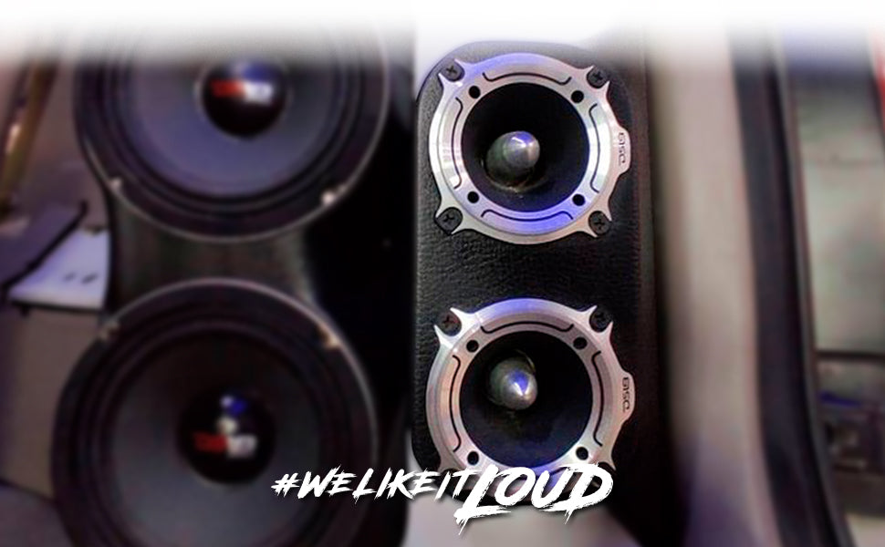 3” PRO Aluminum Super Bullet Tweeter – 240 Watts with Built in Crossover - Silver - DS18