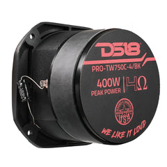 4” Super Bullet Tweeter with 1.5” Titanium Voice Coil and Oversized Ferrite Magnet 200 Watts 4-Ohm - DS18