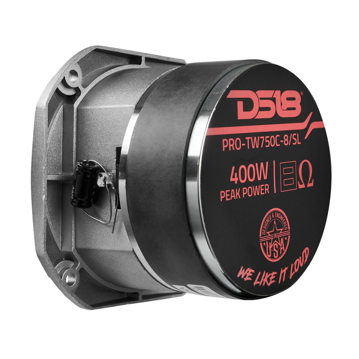 4" Super Bullet Tweeter with 1.5" Titanium Voice Coil and Oversized Ferrite Magnet 200 Watts 8-Ohm - DS18
