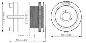 2.3" Neodymium Super Bullet Tweeter 1" Titanium Voice Coil with RGB LED Lights - DS18