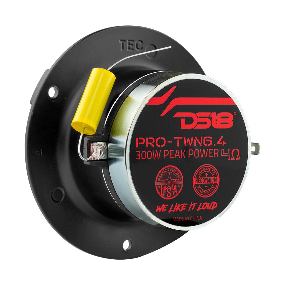 4" High Compression Neodymium Tweeter | 150W RMS 1.25 " Polyimide 4-Ohm Vc - DS18