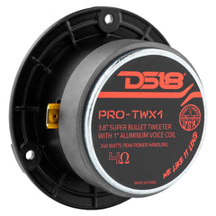 3.8" Super Bullet Tweeter 120W RMS 1" Aluminum 4-Ohm Vc - DS18