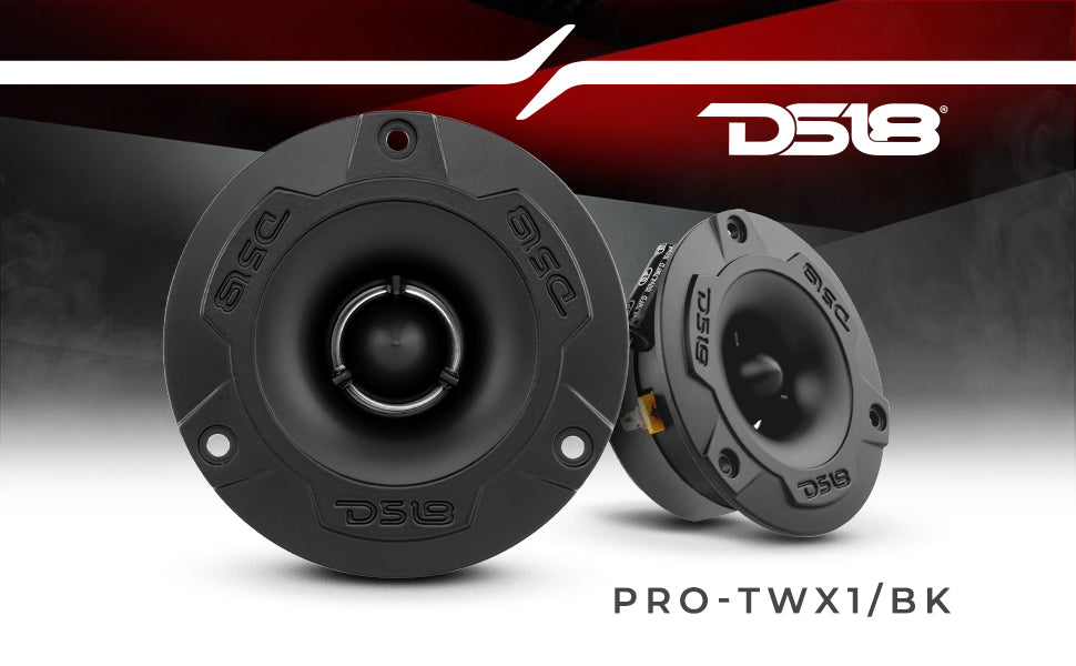 3.8" Super Bullet Tweeter 120W RMS 1" Aluminum 4-Ohm Vc - DS18