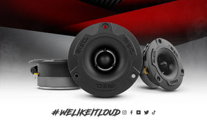 3.8" Super Bullet Tweeter 120W RMS 1" Aluminum 4-Ohm Vc - DS18