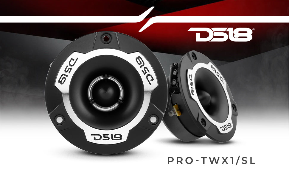3.8" Super Bullet Tweeter 120W RMS 1" Aluminum 4-Ohm Vc - DS18