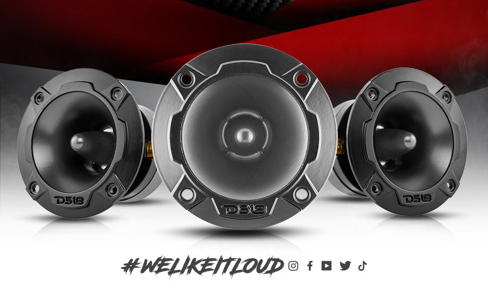 3.8" Super Bullet Tweeter 120 Watts 1" Aluminum 4-Ohm Vc - DS18