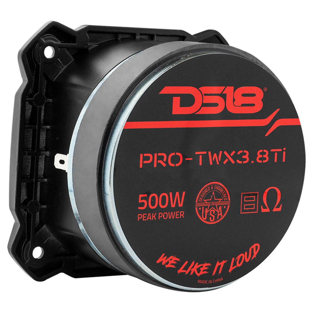 3.8" Super Bullet Tweeter | 250W RMS 1.5" Titanium 8-Ohm Vc - DS18