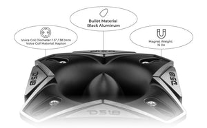 3.8" Super Bullet Tweeter | 250W RMS 1.5" Titanium 4-Ohm Vc - DS18