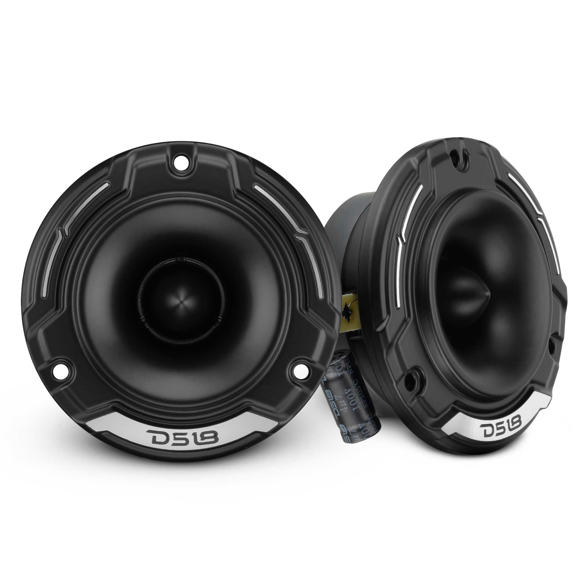 3.8" Shallow-Mount Super Bullet Compression Tweeter with 1" Aluminum Voice Coil | 100 Watts RMS 4-Ohm - DS18