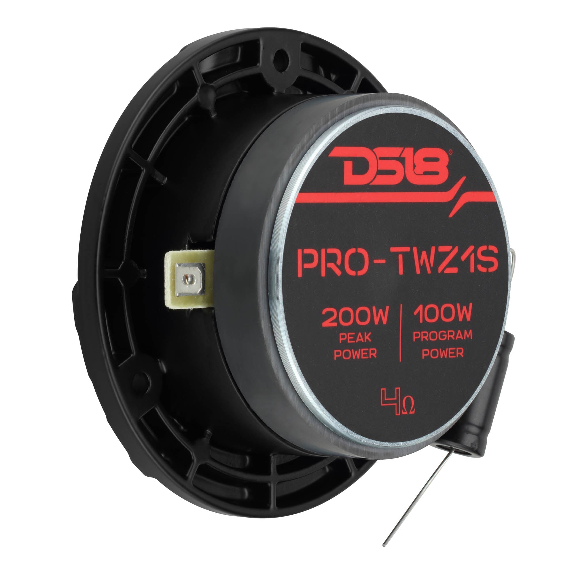 3.8" Shallow-Mount Super Bullet Compression Tweeter with 1" Aluminum Voice Coil | 100 Watts RMS 4-Ohm - DS18