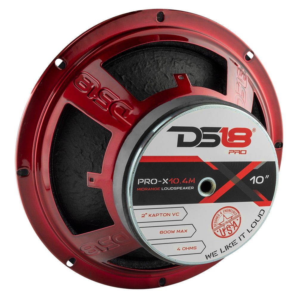 PRO-X 10" Mid-Range Loudspeaker 300 Watts Rms 4-Ohm - DS18