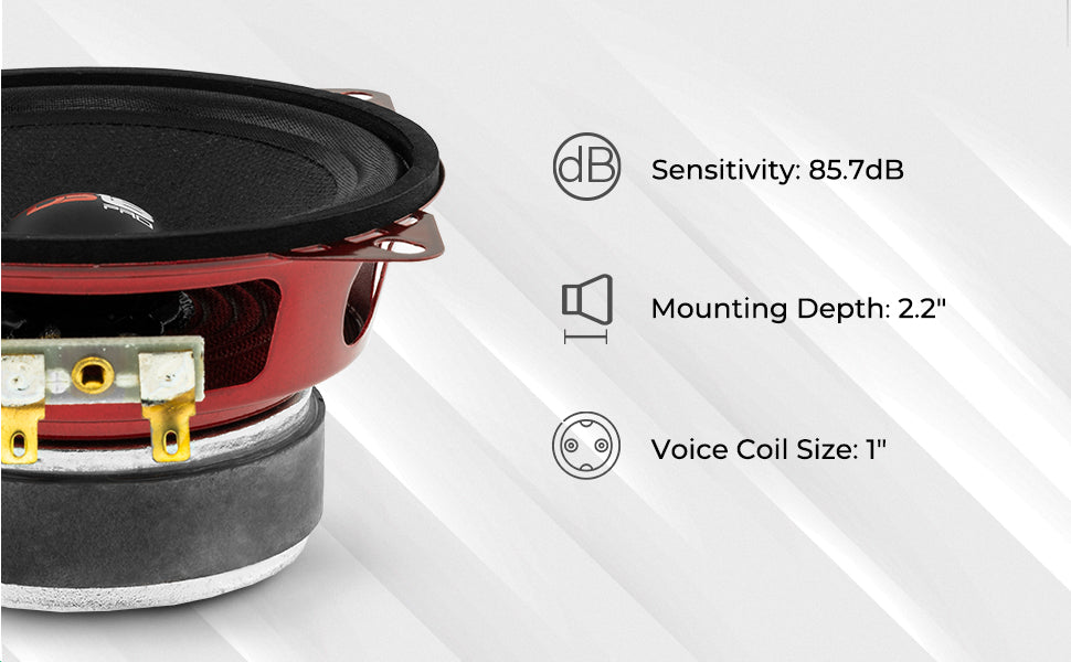 PRO-X 4" Mid-Range Loudspeaker 100 Watts Rms 8-Ohm - DS18