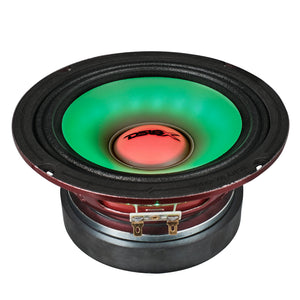 6.5" Mid-Range Loudspeaker with Dual RGB LED For Cone & Dust Cap 250 Watts 4-Ohm - DS18