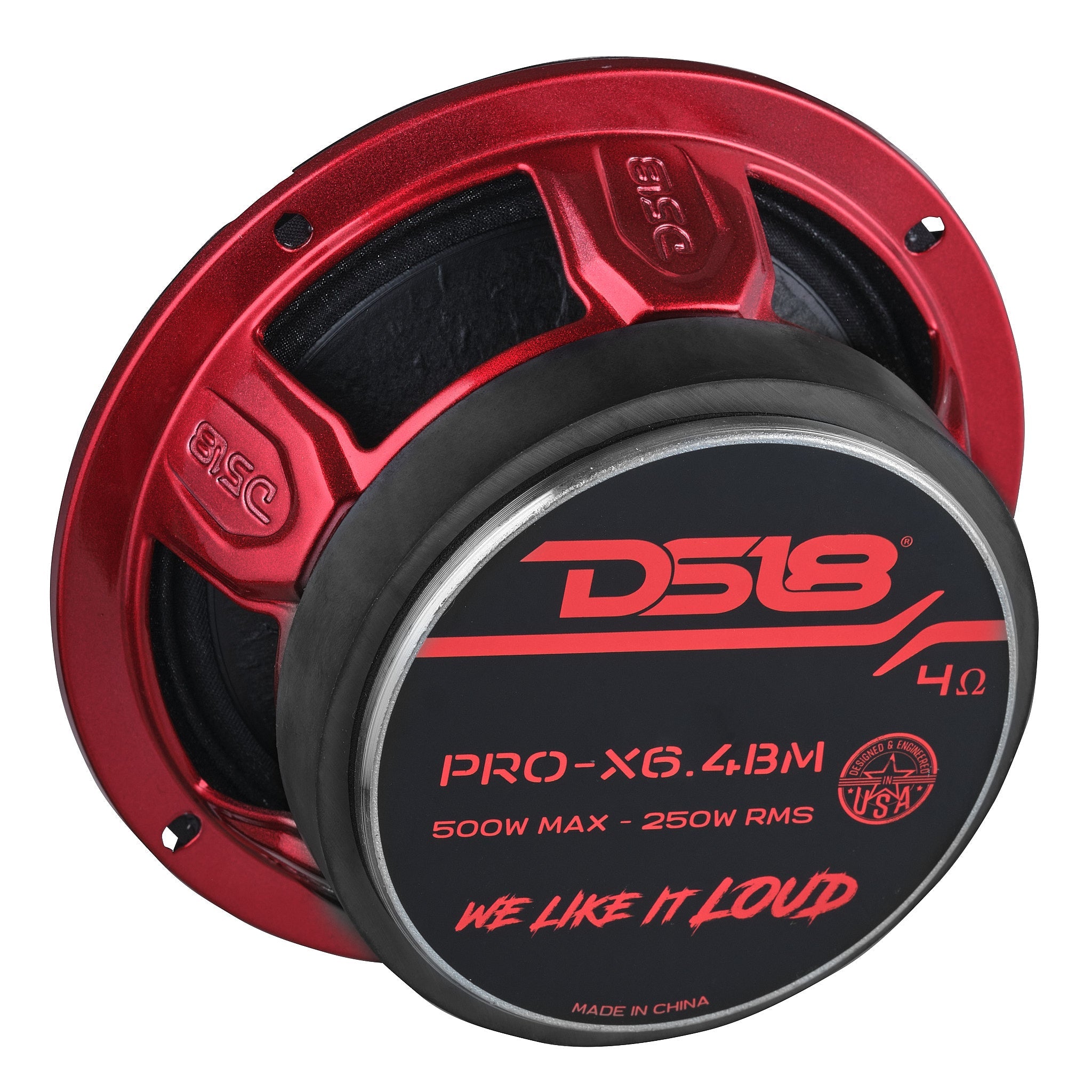 PRO-X 6.5" Mid-Range Loudspeaker with Bullet | 250W RMS 4-Ohm - DS18