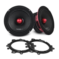 PRO-X 6.5" Mid-Range Loudspeaker with Bullet and OEM Adapter Kit | 250W RSM 4-Ohm - DS18