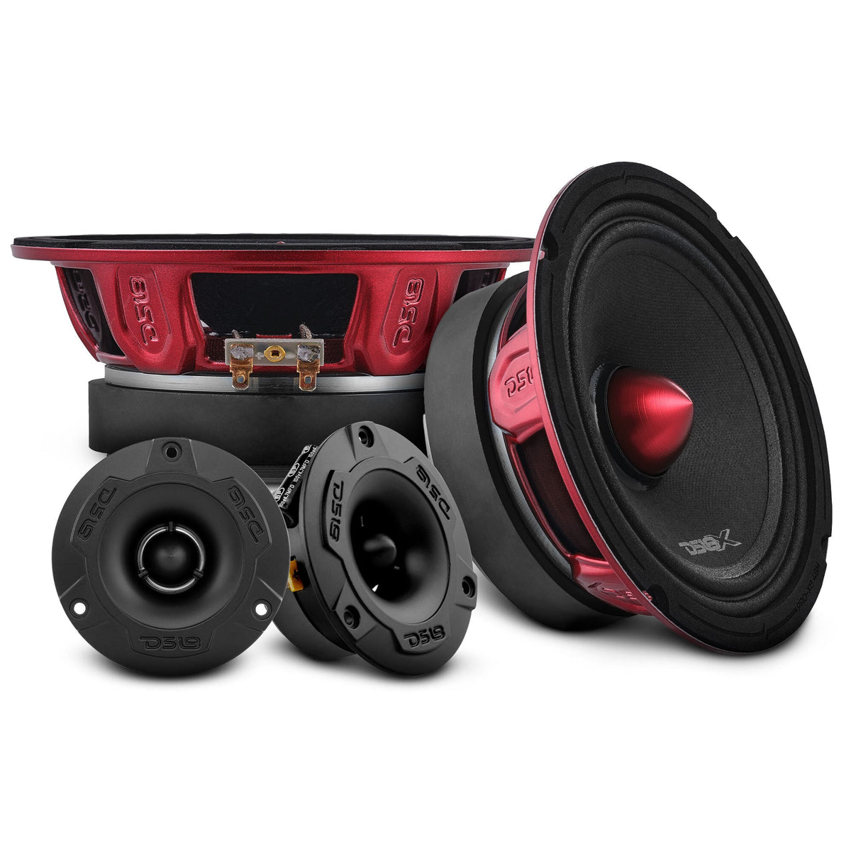 Pro Audio Loudspeakers Package - Pair 6.5" Speakers + Pair of Tweeters - DS18