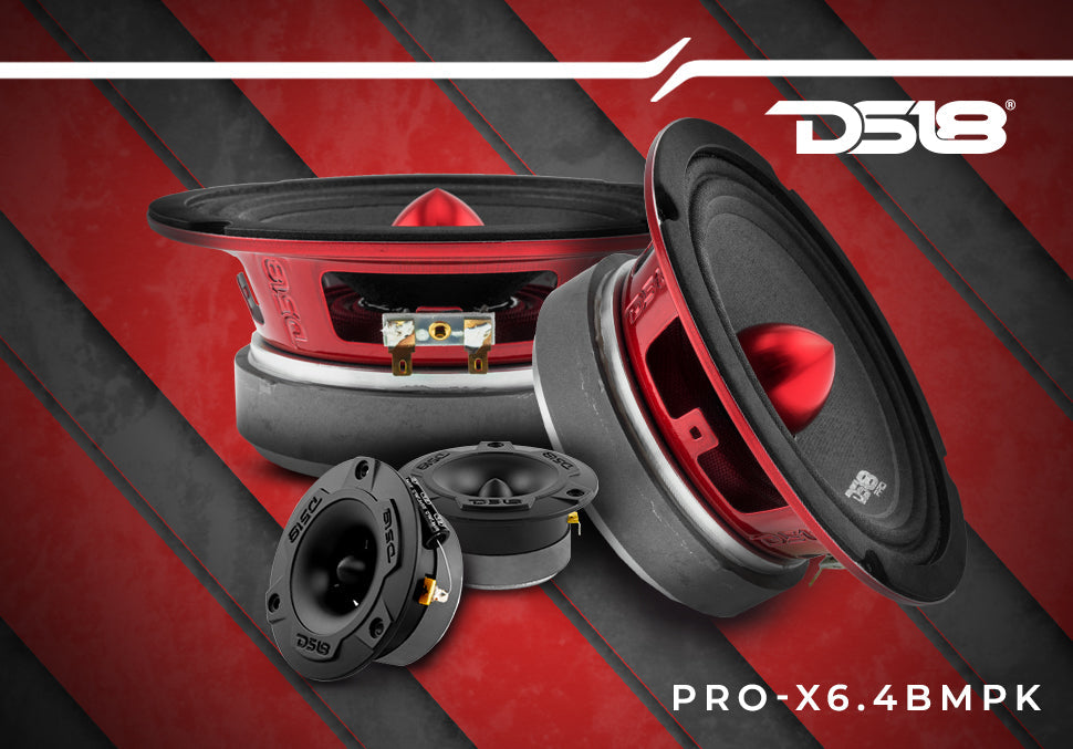Pro Audio Loudspeakers Package - Pair 6.5" Speakers + Pair of Tweeters - DS18