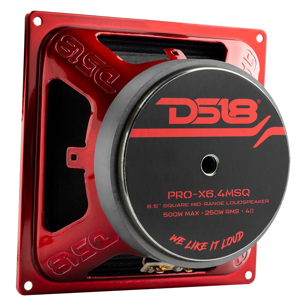 PRO 6.5" Square Midrange Loudspeaker 450 Watts 4-ohm - DS18