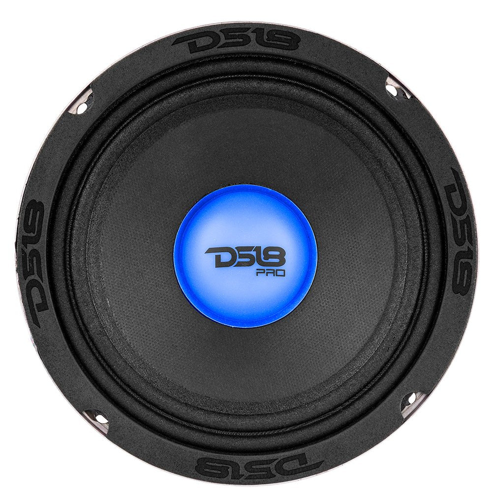 PRO-X 6.5" Mid-Range Loudspeaker with RGB Light Dust Cap 250 Watts Rms 4-Ohm - DS18
