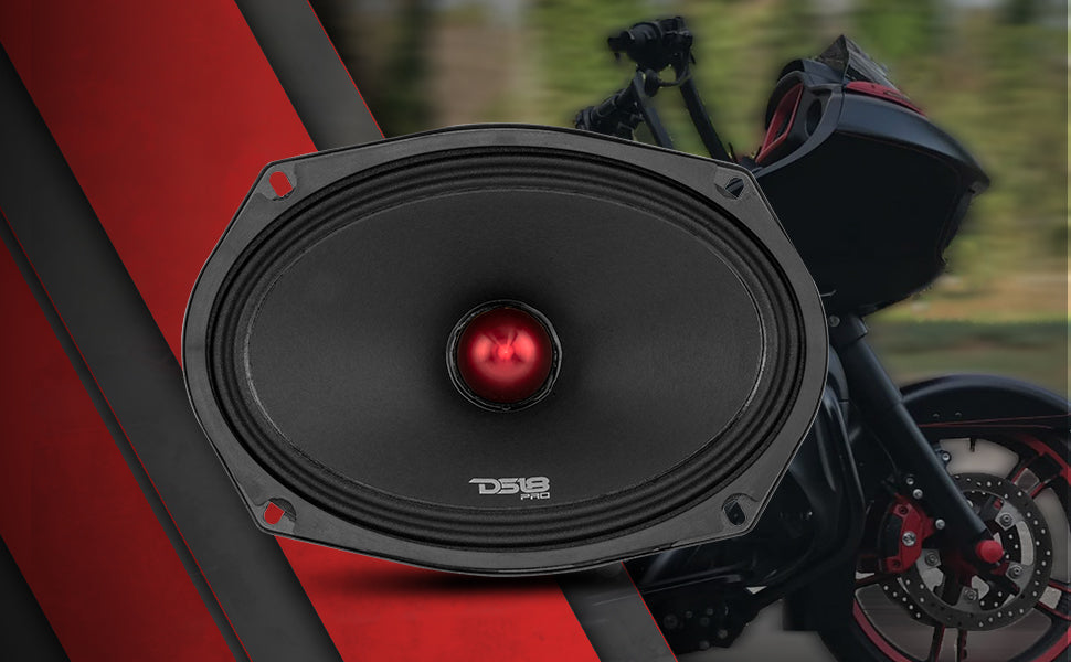 PRO-X 6X9" Mid-Range Loudspeaker with Bullet | 200W RMS 4-Ohm - DS18