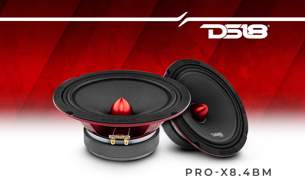 PRO-X 8" Mid-Range Loudspeaker with Bullet | 275W RMS 4-Ohm - DS18