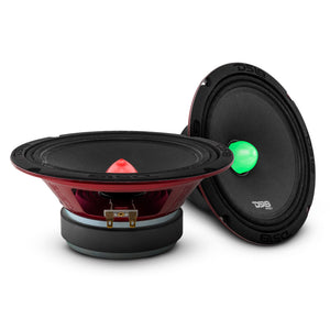 PRO-X 8" Mid-Range Loudspeaker with RGB Light Bullet 275 Watts Rms 4-Ohm - DS18