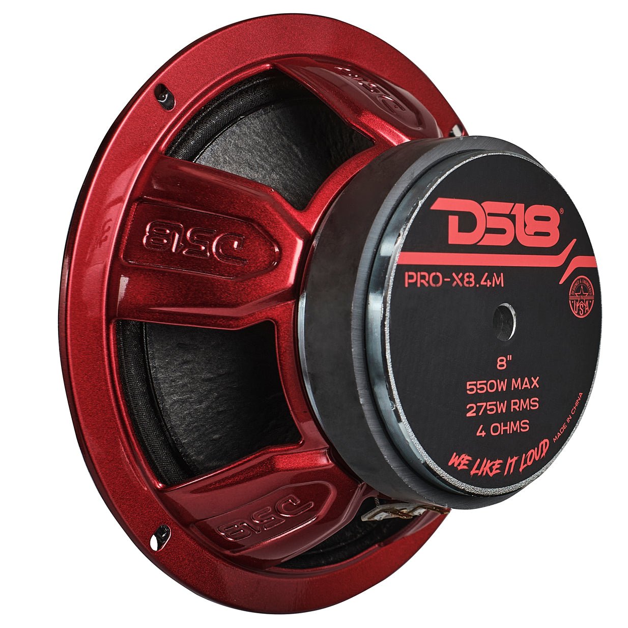 PRO-X 8" Mid-Range Loudspeaker 275 Watts Rms 4-Ohm - DS18