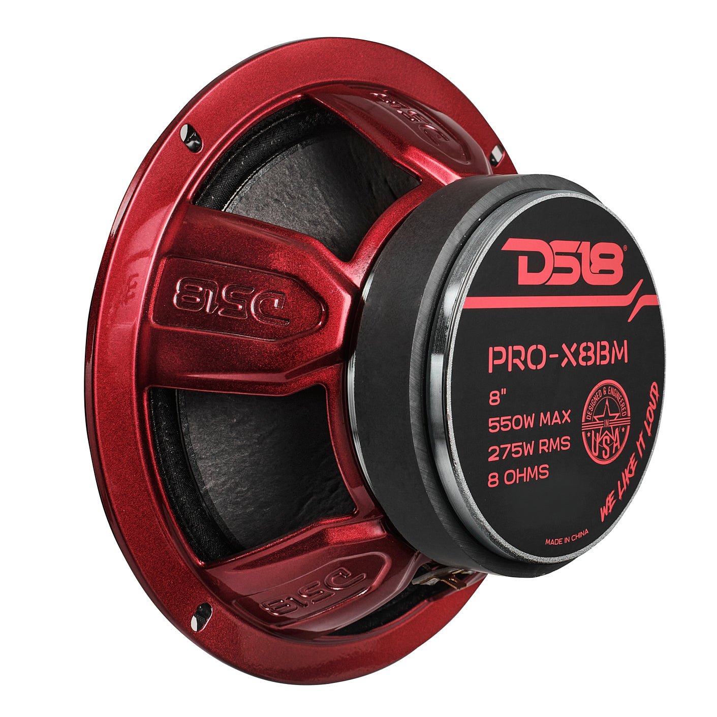 PRO-X 8" Mid-Range Bullet Loudspeaker | 275W RMS 8-Ohm - DS18