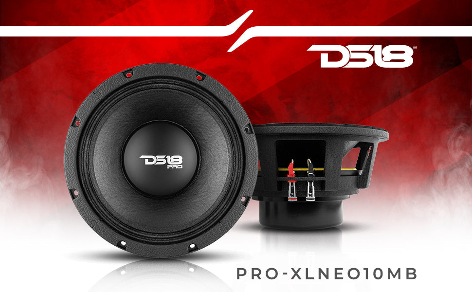PRO 10" Neodymium Mid-Bass Loudspeaker 1000 Watts Rms 8-Ohm - DS18