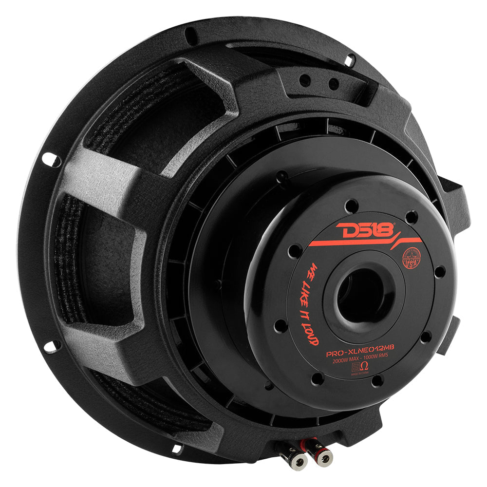 PRO 12" Neodymium Mid-Bass Loudspeaker 1000 Watts Rms 8-Ohm - DS18