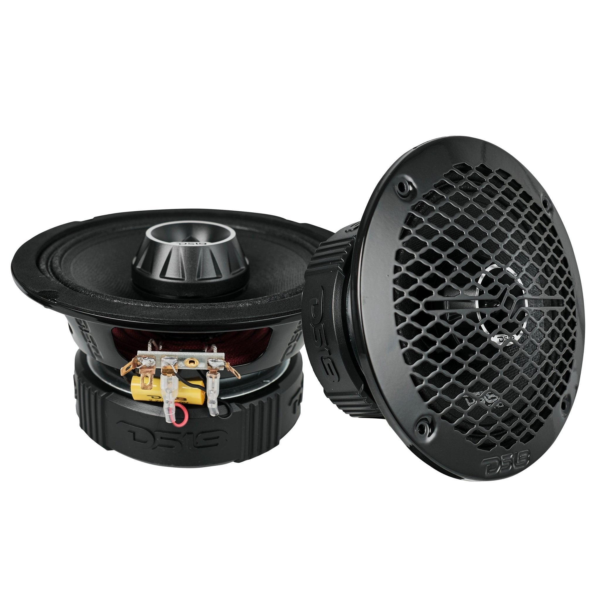 Pro Audio Hybrid Speaker Bundle: 6.5" & 6x9" Midrange Speakers with Built-In Compression Tweeters - DS18