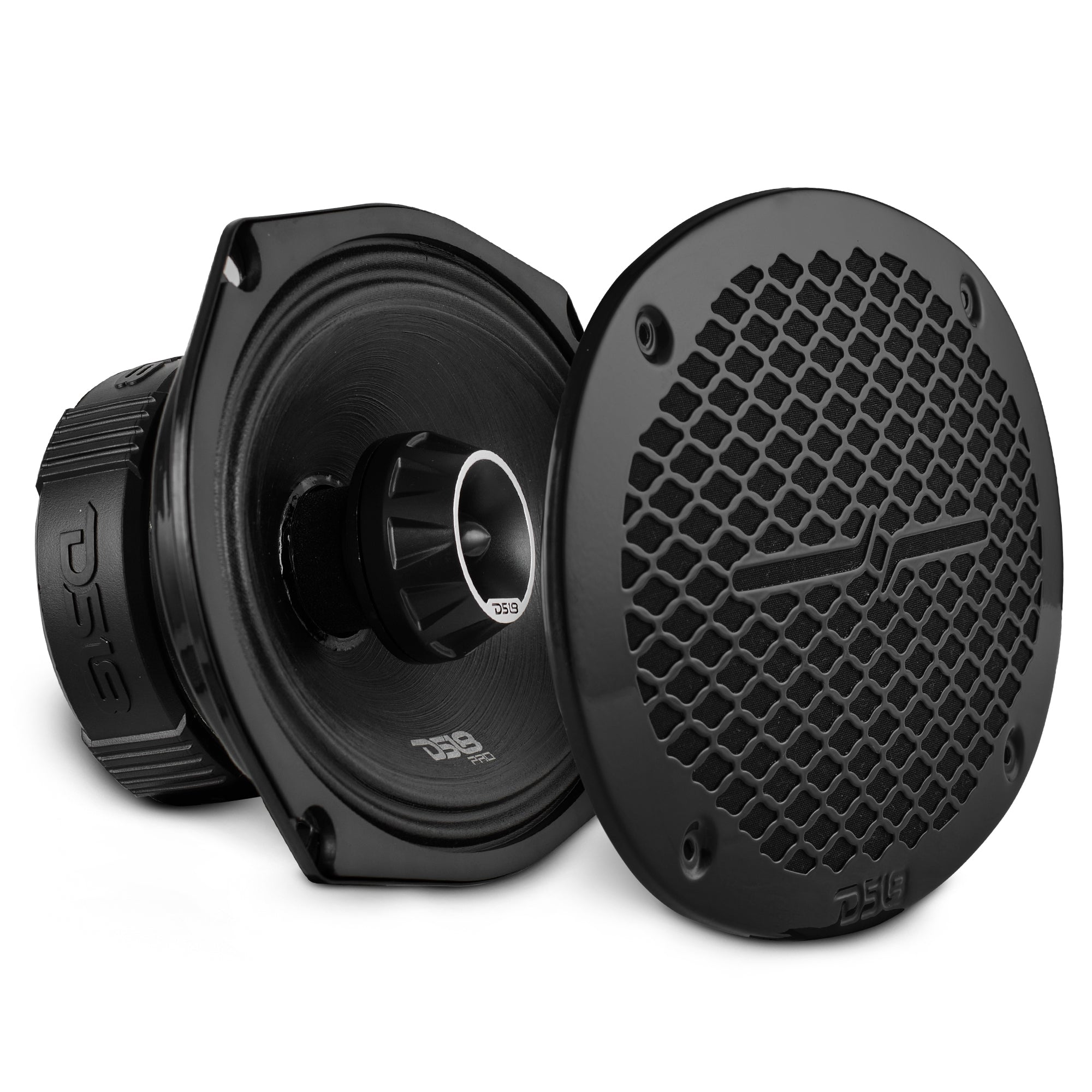 PRO-ZT 6x9" Coaxial Mid-Range Loudspeaker with Water-Resistant Cone Built-in Bullet Tweeter and Grill | 275W RMS 4-Ohm - DS18