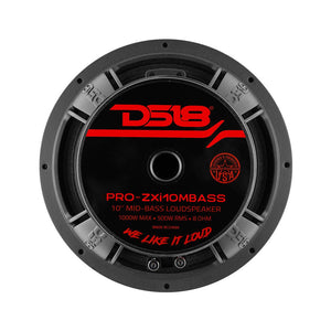 PRO-ZXI 10" Mid-Bass Loudspeaker With Neodymium/Ferrite Magnets 500 Watts Rms 8-Ohm - DS18